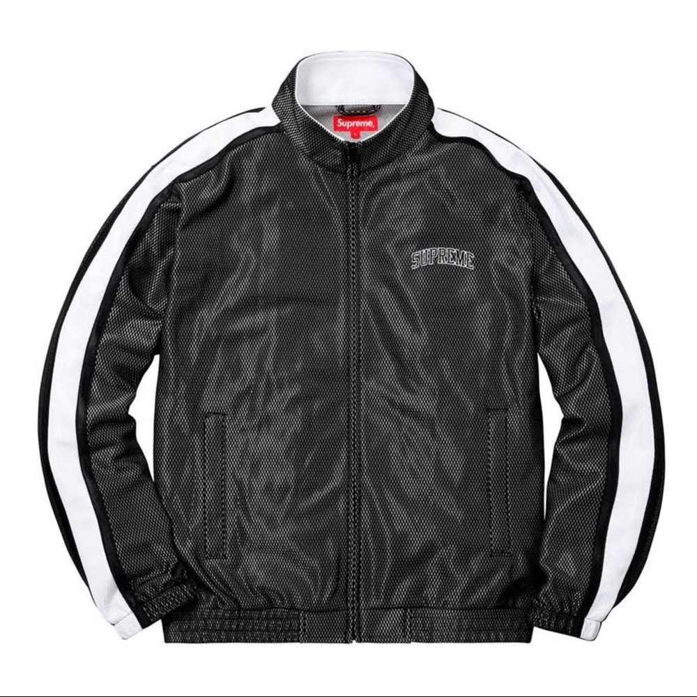 Supreme Bonded Mesh Track Jacket Black Large